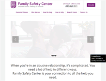 Tablet Screenshot of familysafetycenter.org